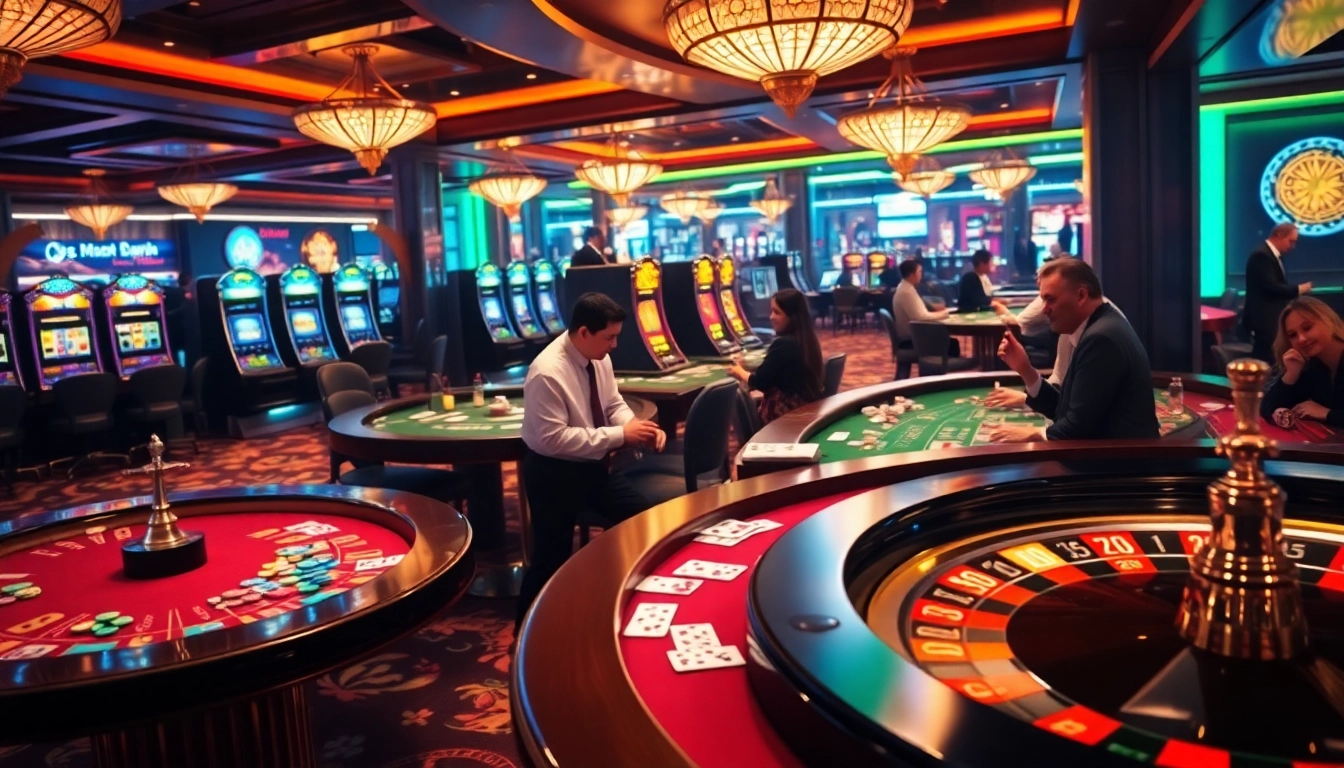 Experience the thrill at the meilleur casino en ligne france with vibrant gaming scenes